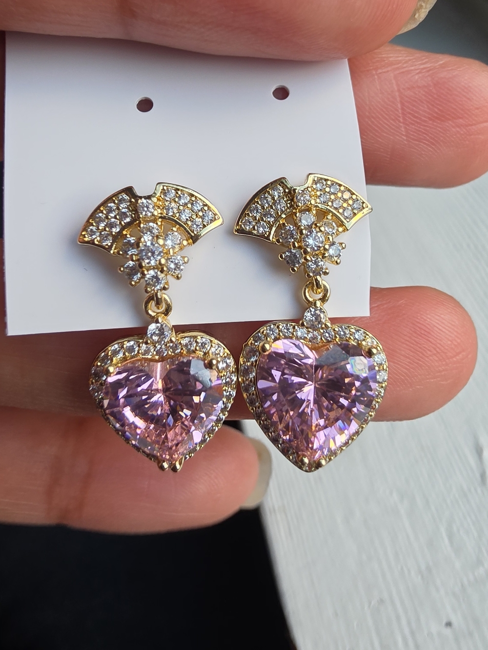 Aretes Corazon Oro Laminado 14k